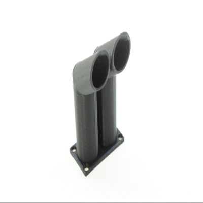 3DEXL STAX 3D Printed Exhaust Smoke Stacks for 1/10 Scale Crawler, Truck, RC Car, Color: Silver, Customer Package Type: Type A