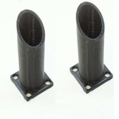 3DEXL STAX 3D Printed Exhaust Smoke Stacks for 1/10 Scale Crawler, Truck, RC Car, Color: Black, Customer Package Type: Type B