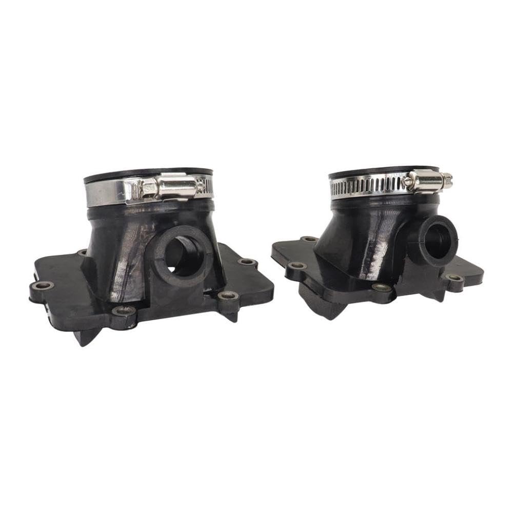 2pcs Carburetor Intake Compatible With 2001-04 Ski Doo 500 600 Models Replaces 420867880 420867882(black)