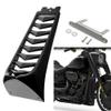 Motorcycle Vivid Black Front Chin Fairing Spoiler Lower Radiator Cover Softail Street Bob Breakout Fat Bob 2018-2022 view 2