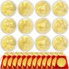 12 Sets Chinese Horse Coin 2026 Year of The Horse Zodiac Coin Gold Chinese Lucky Coin with 12 Red Drawstring Bags Lunar New Year Blessing Gifts with Protective Case view 1
