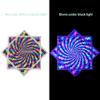 Flow Star (UV Reactive) Beginners Cloth Spinning Easy to Rotate Juggling and Flow Toy Dapo Star R07-style1 Multicolor view 2