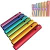 RCJCQSR Rainbow Frog Sound Tube Wah-Wah-Tube Hand Percussion Instrument Set 512Hz/576Hz/640Hz/684Hz/768Hz/864Hz/960Hz for Music Accompaniment and Early Childhood Music Therapy view 1