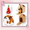 72 Pcs Dog Party Favors Include 24 Mini Stuffed Dog Animals Toys Plush Dog Animals and 24 Foldable Boxes 24 Birthday Hats for Adopt a Dog Party Favors Animal Party Goodie Bag Fillers (Dog Style 2) view 2