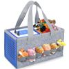 IBVIVIC Carrying Case for Toniebox Starter Set and Figurines, Portable Travel Felt Cloth Musical Toy Folding Bag with Handle for Toniebox 2 and Accessories (Ocean Blue) view 1