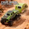 CTDWNT Mini Rc Truck,1/64 Scale Mini Remote Control Monster Truck with Trailer, 2.4Ghz Remote Control & APP, Rechargeable Alloy Shell RC Cars with Lights, Speed/Steering Adjustable (Orange) view 3