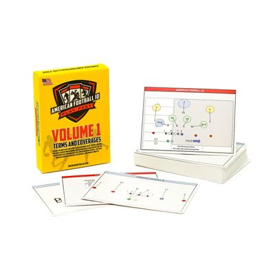 American Football Training Flashcards Volume 1: Learn Plays, Coverages & Football Terminology | Coaching, Player, & Fan Study Tool by American Football IQ