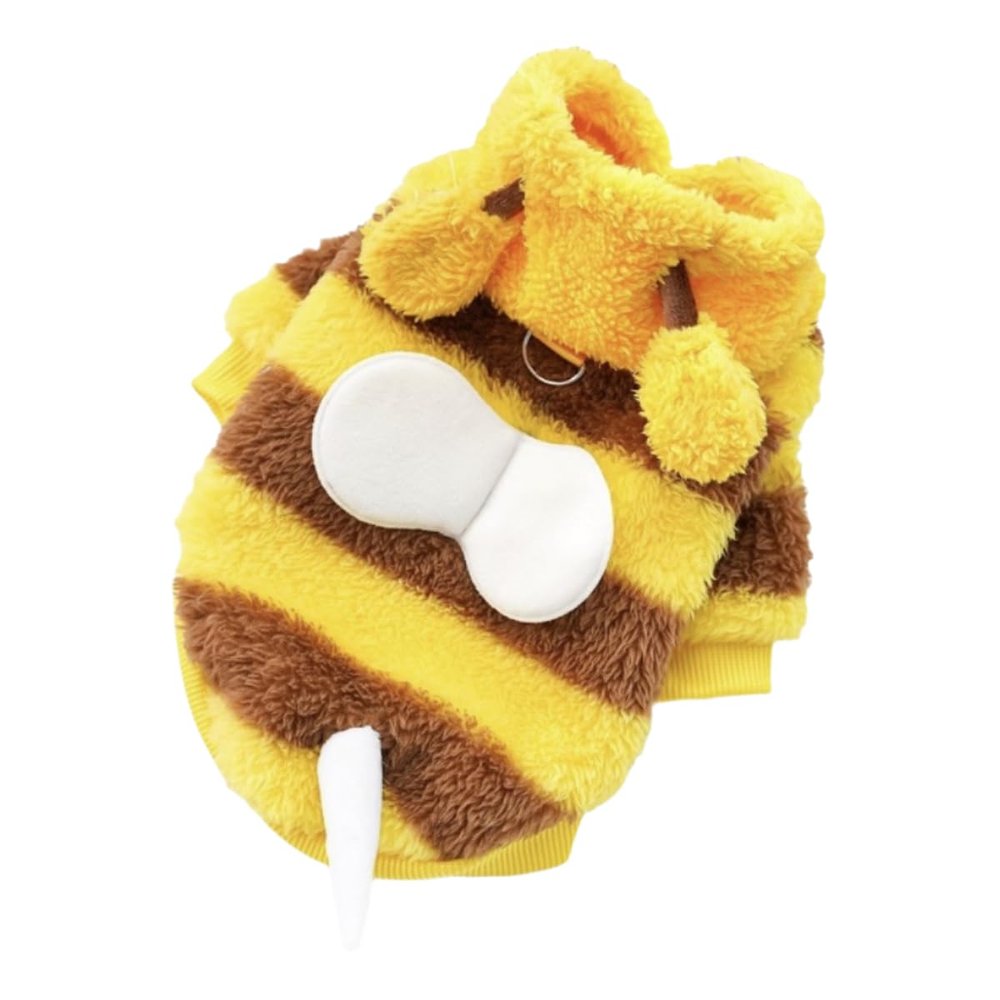 and Winter cat Clothes, Dog Clothes, Teddy Pomeranian, Teddy Bear Plush Toys, Little Kitten, Blue cat pet Clothes (Yellow, XS)