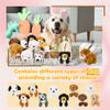 61 Pcs Adopt a Puppy Party Favors Include 20 Mini Stuffed Animals Plush Toy Set 20 Foldable Boxes 20 Birthday Crown Hats and 1 Plastic Fence for Dog Party Favors Animal Party Goodie Bag Fillers view 3