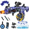 Electric Gel Ball Blaster, High Speed Automatic Splatter Ball Blaster with 60000+ and Goggles, Rechargeable Splatter Ball Toys for Outdoor Activities Game Party-Blueblack view 1