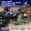 Electric Gel Ball Blaster, High Speed Automatic Splatter Ball Blaster with 60000+ and Goggles, Rechargeable Splatter Ball Toys for Outdoor Activities Game Party-Blueblack view 2