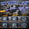 Electric Gel Ball Blaster, High Speed Automatic Splatter Ball Blaster with 60000+ and Goggles, Rechargeable Splatter Ball Toys for Outdoor Activities Game Party-Blueblack view 4