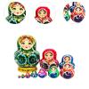 10 Layer Nesting Doll Nesting Wishing Dolls Wood Stacking Nested Set for Birthday Gift, Green view 3