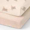 100% Organic Cotton Muslin Pack and Play Sheets Fitted 38x26, Mini Crib Sheets Compatible with Graco/hiccapop/YENING/Dream On Me/Babylicious Pack N Play Mattress, Playard Bedding Sheet Bed Cover view 1