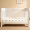 100% Organic Cotton Muslin Pack and Play Sheets Fitted 38x26, Mini Crib Sheets Compatible with Graco/hiccapop/YENING/Dream On Me/Babylicious Pack N Play Mattress, Playard Bedding Sheet Bed Cover view 2