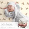 100% Organic Cotton Muslin Pack and Play Sheets Fitted 38x26, Mini Crib Sheets Compatible with Graco/hiccapop/YENING/Dream On Me/Babylicious Pack N Play Mattress, Playard Bedding Sheet Bed Cover view 3