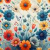 1000 Piece Jigsaw Puzzle Floral with Daisies and Tulips Educational Puzzles Wooden Puzzles Decompression School Supplies Educational Christmas view 1