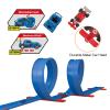 Bunu1492 Flexible 19.7Ft Race Track for Kids, 2-Lane Bendable Racetrack Set with Suction Cups,Compatible with Hot Wheels/Matchbox 1/64th Cars,Portable Track Toy Gift for Boys Girls Ages 3+ (Blue) view 3