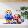 10 Layer Nesting Doll Nesting Wishing Dolls Wood Stacking Nested Set for Birthday Gift, Blue view 2