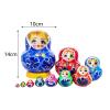 10 Layer Nesting Doll Nesting Wishing Dolls Wood Stacking Nested Set for Birthday Gift, Blue view 3