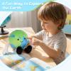 11" Earth Plush Toy  Soft Round Planet Plushie Pillow with Legs, Cute Celestial-Style Buddy Globe Cushion,Solar System Learning Toy, Planet Toys for Kids 35 Room Decor view 3