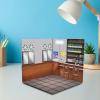 1:6 Scale Background Scene, Simulation of Parking Lot Background, Vehicle Model Showcase for Mini Die-cast Cars, BBQ view 3