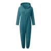 Kids Onesie Winter Furry Fleece Jumpsuit Warm One Piece Halloween Outfit for Boys (A-Blackish Green, 10-11 Years) view 4