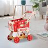 Children's Shopping Cart Supermarket Trolley Toy Creative Simulation Shopping Cart for Party Gift, red view 3