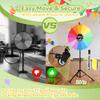 24-Inch Prize Wheel with Lockable Wheels, Portable 14-Color Spinning Prize Wheel, Adjustable 33"-66" Height Spin Doodle Game Spinner with Folding Tripod Stand, Storable Spinning Wheel for Prizes view 2