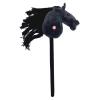 ToysCentral Basics Plush Stick Horse Plush Horse Riding Stick Hobby Horse Riding Toy for Boys Girls, Black A view 1