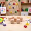 10 Pcs Wooden Dice, 6 Sided Blank Dice Round Corner Cube DIY Graffiti Crafts Toy Board Game Party Supplies Standard Game Dices (1.8cm) view 3