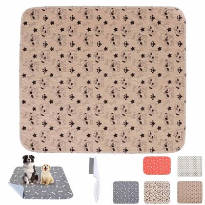 The Last Pee Pad You'll Get, Puppypad Pee Pads, Puppy pad with Pheromones, Washable Pee Pads for Dogs, Easy to Clean & Reuse (Brown2, L)