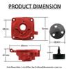 FLMLF CNC Sealed Clutch Bell Mount with Hex Cup and Gear 17T for 1/5 HPI ROFUN BAHA KM ROVAN Baja 5B 5T 5SC Rc Car Parts (Red) view 3
