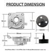 FLMLF CNC Sealed Clutch Bell Mount with Hex Cup and Gear 17T for 1/5 HPI ROFUN BAHA KM ROVAN Baja 5B 5T 5SC Rc Car Parts (Silver) view 3