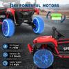 24V Kids Electric Ride On Car with 4 x 45W Powerful Motors, Parent Remote Control & Manual Driving, Safety Speed 3-5 MPH, MP3 Player, Smooth Start, for Ages 3-8, Red view 3
