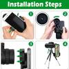 12X50 HD Portable Telescope with Smartphone Adapter & Tripod - Waterproof Telescope for Wildlife and Bird Watching view 4