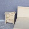 1:12 Dollhouse Bedroom Furniture Miniature Wood Bedside view 4