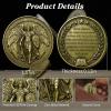 Saint Michael The Archangel Protection Coin - Guardian Angel Coin Archangel Michael Prayer Challenge Coin Christian Religious Collectible Token with Clear Protective Case view 3