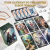 BWTY Best wishes to you Fairy Tarot Cards for Beginners Beautiful Tarot Deck Unique with Green Gold Foil Ddge Original Pretty Cards 78 PCS Standard Size view 4