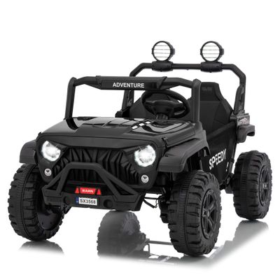 24V Kids Electric Ride On Car with 4 x 45W Powerful Motors, Parent Remote Control & Manual Driving, Safety Speed 3-5 MPH, MP3 Player, Smooth Start, for Ages 3-8, Black