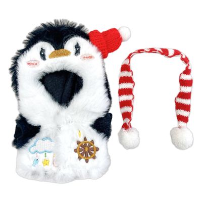 Fluffy Christmas Kigurumi for 3.9 inches (10 cm), Penguin, Sewing Clothes, Kigurumi, Accessory, Geek Search, Doll, Mascot, Kpopdoll Costume