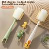 5 in 1 Bottle Cleaning Brush Set, 5 in 1 Cup Brush, 5 in 1 Water Bottle Brushes for Cleaning, Bottle Cleaning Kit, Multifunctional Portable Bottle Brush Kit for Water Bottles (2pcs Yellow) view 3