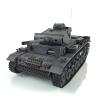 TOUCAN RC HOBBY 1/16 Henglong Gray 7.0 FPV Customized Panzer III L RTR RC Tank 3848 Metal Wheels for Age 14+ view 3