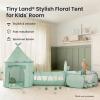 Tiny Land 3-in-1 Kids Play Tunnel with Ball Pit & Tent, Pop Up Crawl Tunnel for Toddlers, Indoor & Outdoor Baby Play Tunnel, Foldable Crawling Tunnel Toy, Gift for 2 Year Old Girl & Boy, Green view 3