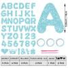116PCS DIY Banner Customizable Birthday Banners Graduation Banner Custom Party Hanging Banner 111 Letters and Numbers, 3 Rope, 2 Threading Devices for Graduation Baby Blue view 2