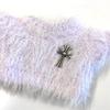 Fur Knit with Cross for Stuffed Toys, Lavender, Sewing Clothes, Kigurumi, Accessories, Kpopdoll Costume view 2