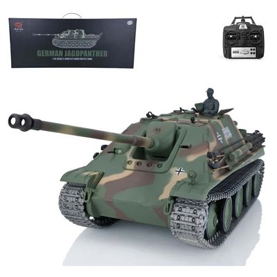 TOUCAN RC HOBBY 1/16 Henglong 7.0 Upgraded Jadpanther FPV RTR RC Tank 3869 Metal Tracks for Age 14+