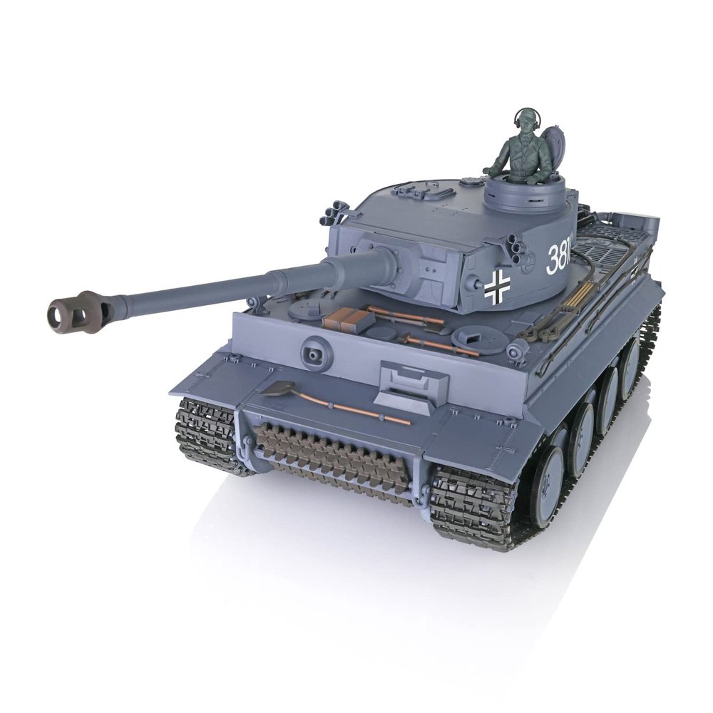 TOUCAN RC HOBBY 1/16 Henglong 7.0 Plastic Tiger I RTR RC Tank 3818 W/ 360 Turret Barrel Recoil for Age 14+