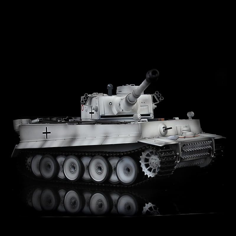 TOUCAN RC HOBBY 1/16 Henglong Snow 7.0 Tiger I RTR RC Tank 3818 Metal Track Wheel Barrel Recoil for Age 14+