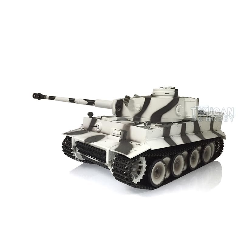 TOUCAN RC HOBBY 1/16 7.0 Henglong Tiger I RTR RC Tank 3818 Barrel Recoil Metal Tracks Wheels for Age 14+
